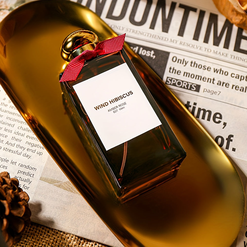 50ml Women's Amber Rose Floral Eau De Toilette Long-Lasting Romantic Perfume Gift