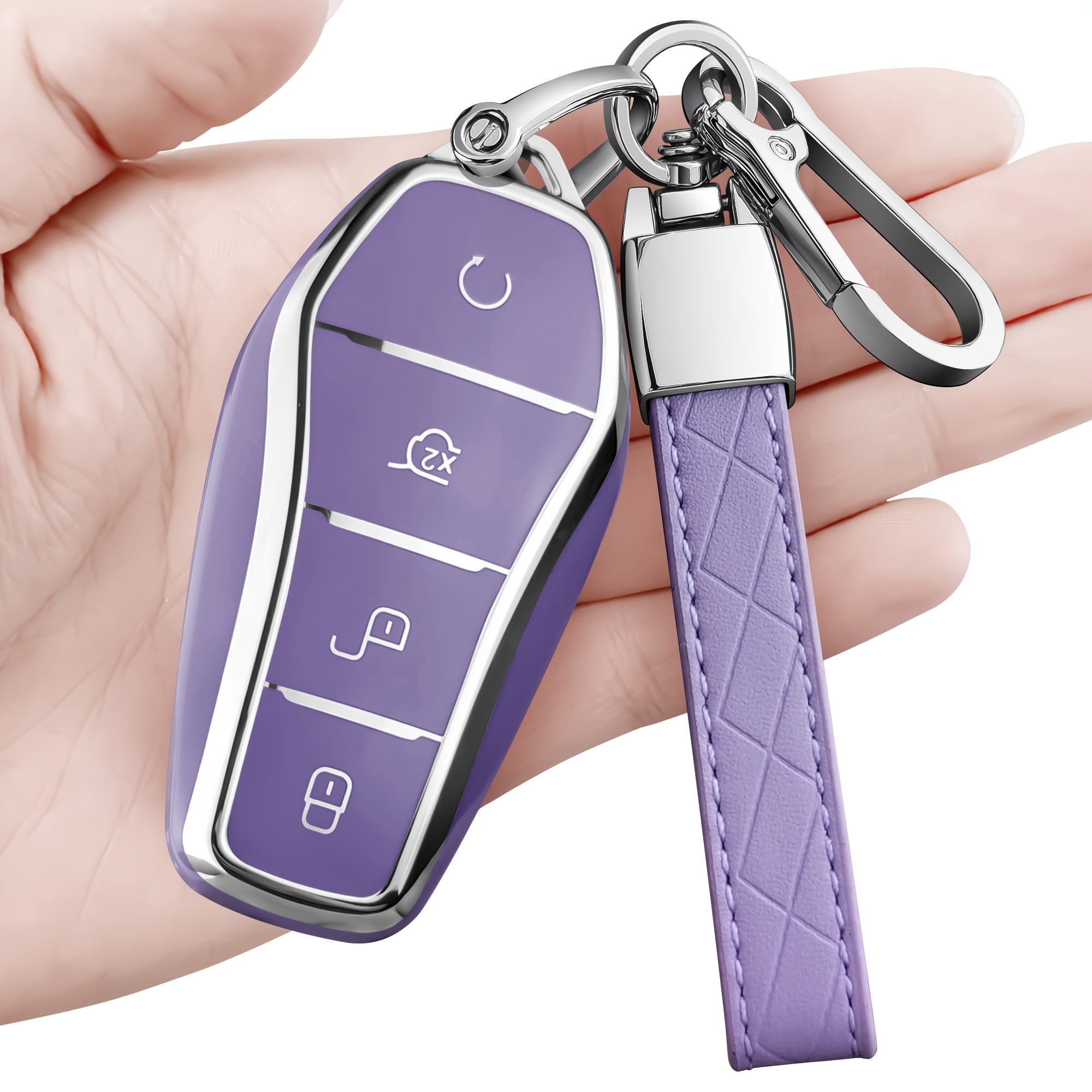 Car Key Cover TPU for EV Remote Key Ring Holders 2018-2022
