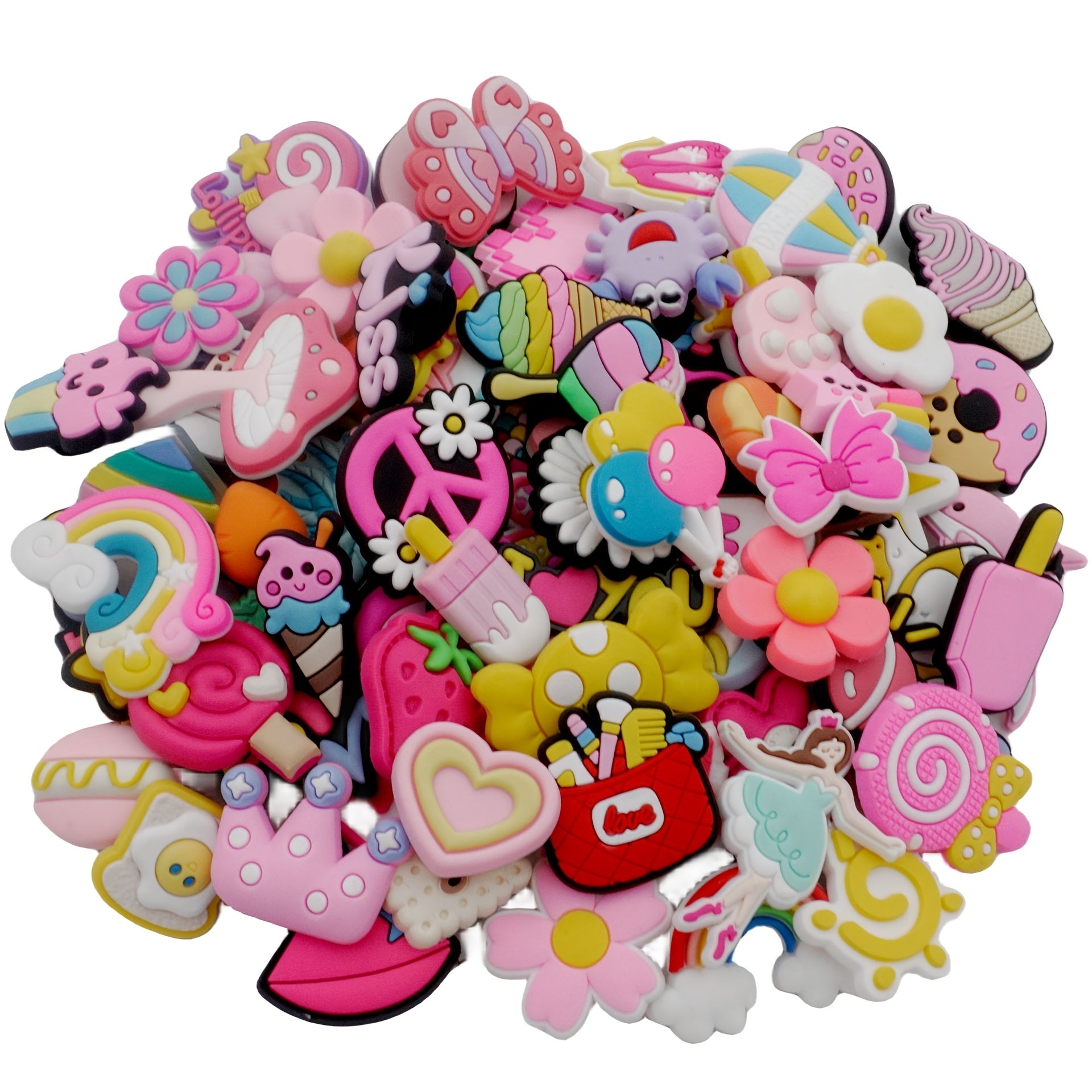 15pcs Pink Pastel PVC Stickers for Decor Craft and Accessories