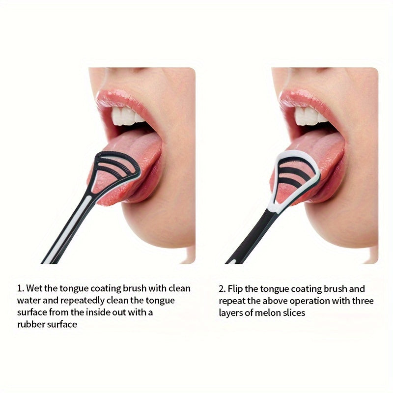 Kattalar uchun ikki tomonlama silikon tilni tozalash uchun C-shaklidagi dizaynga ega