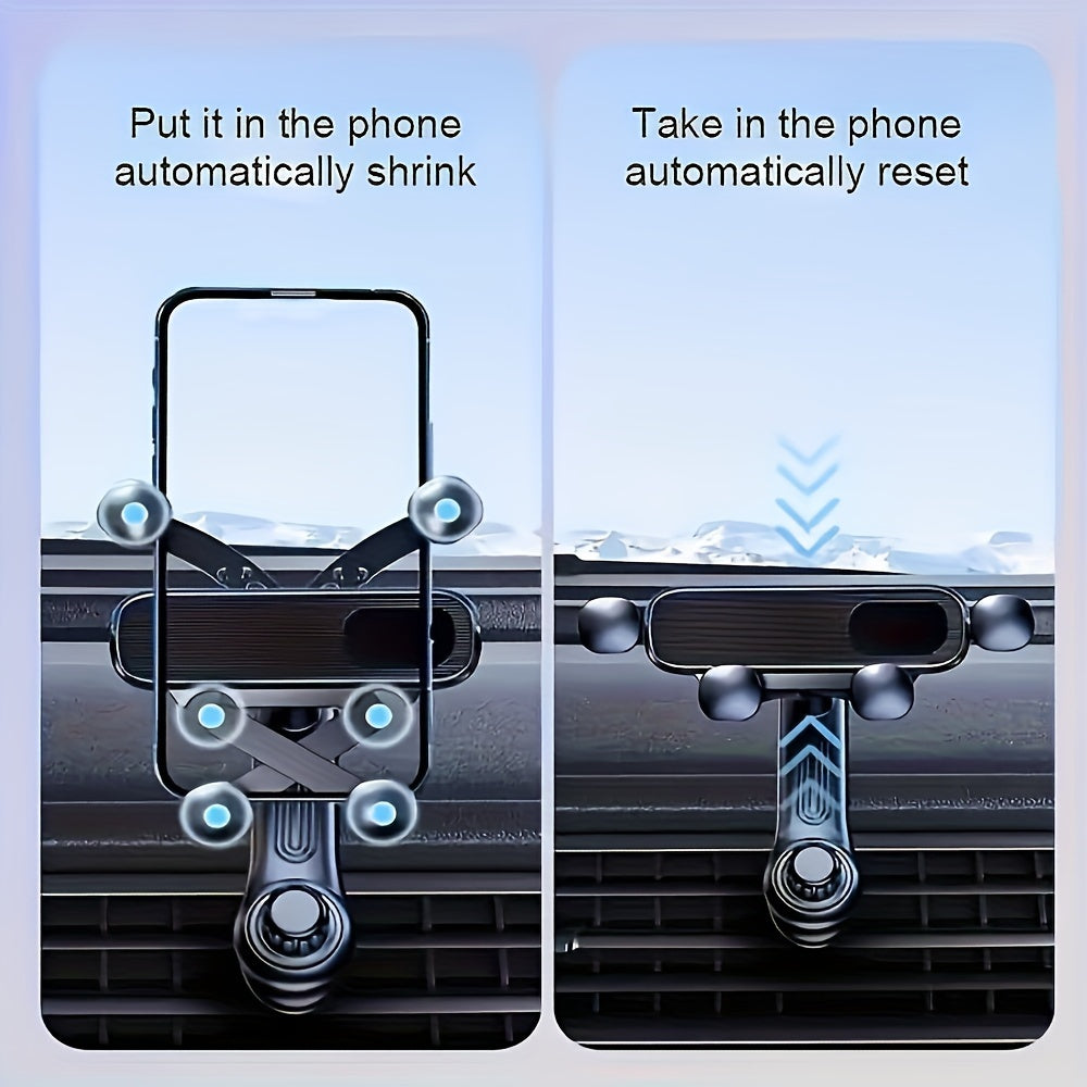 Universal PVC Phone Mount Air Vent Holder Adjustable Clip