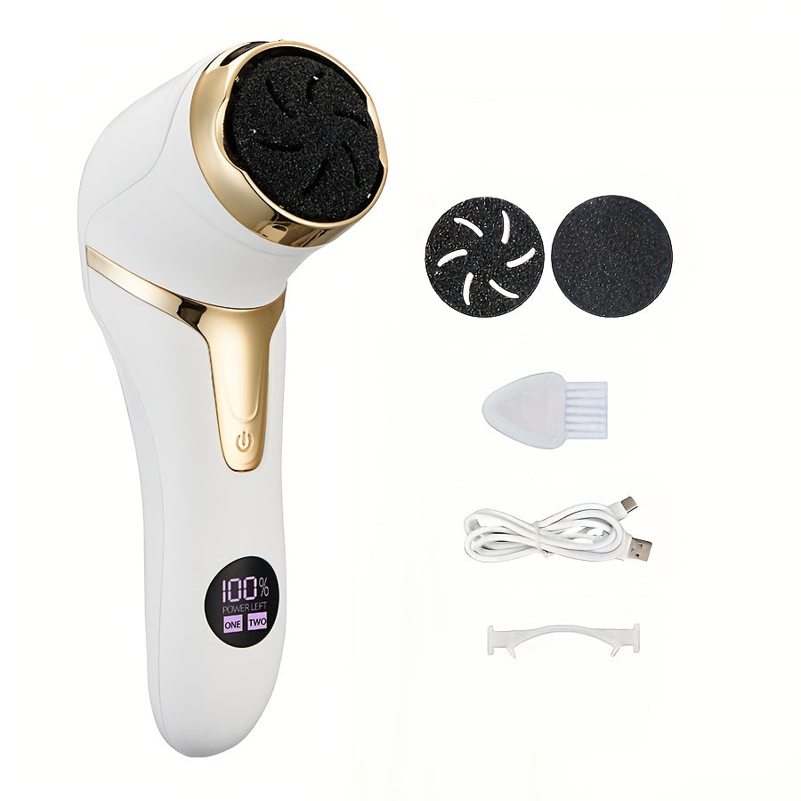 Rechargeable Electric Foot File for Callus Removal Portable Pedicure Tool USB Charging