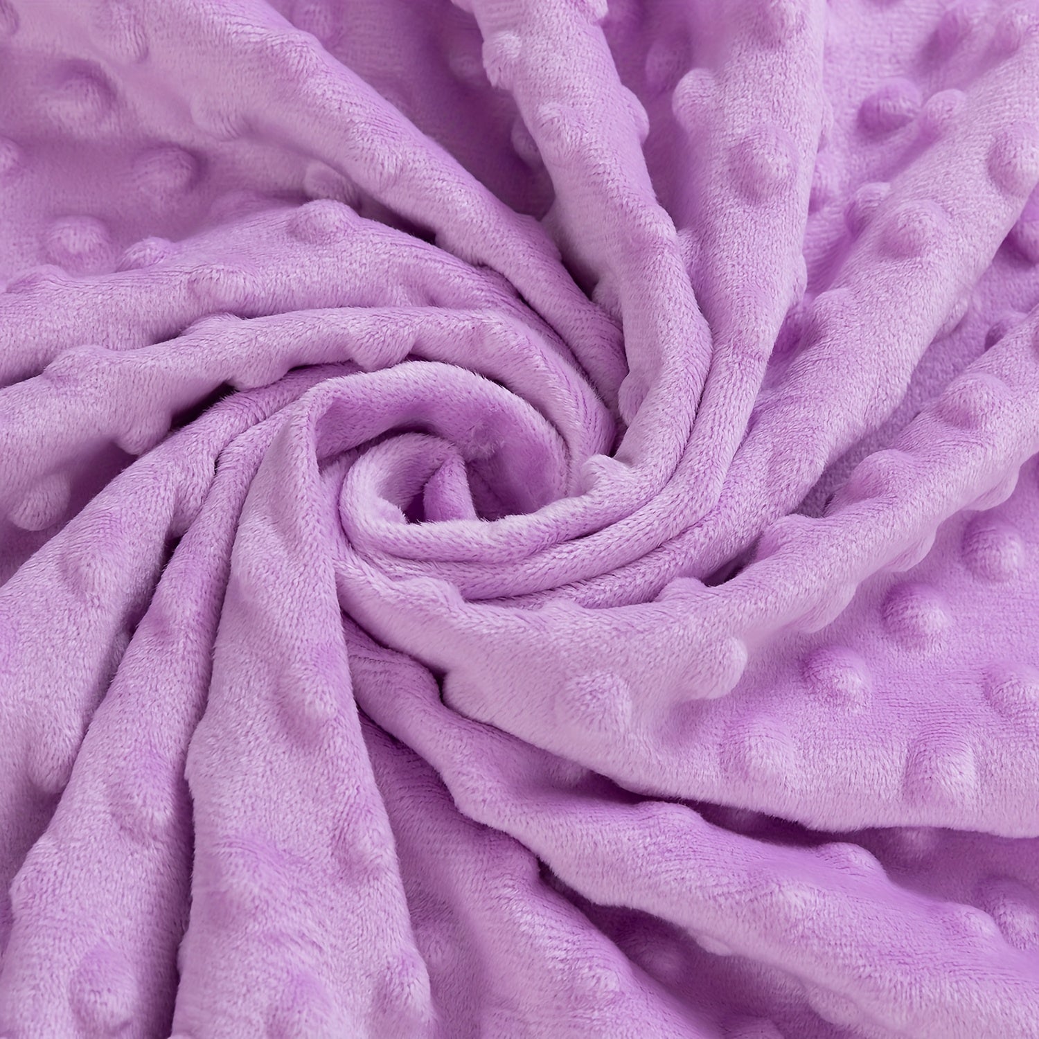 Kids Blanket Soft Minky Animal Print Polyester Nursery and Home Purple