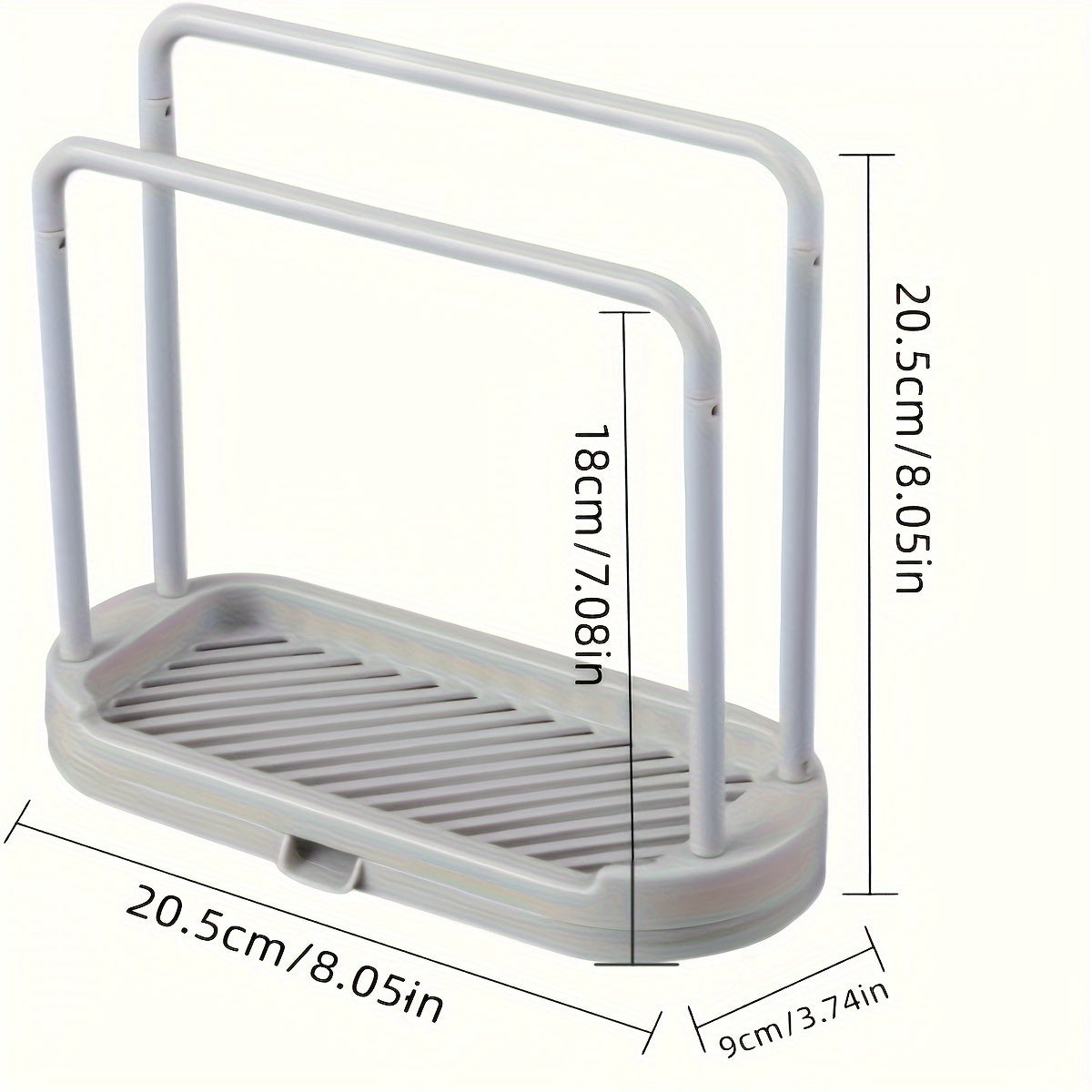 Держатель для губки на кухне, вешалка для тряпок, органайзер для раковины, поднос, без тряпок