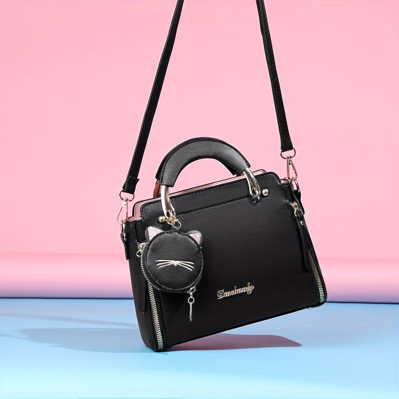 Usmonli ayollar uchun xushbichim xat yozish sumkasi, sozlanadigan tasma va katta sig'imga ega, mustahkam rangda, naqshsiz.