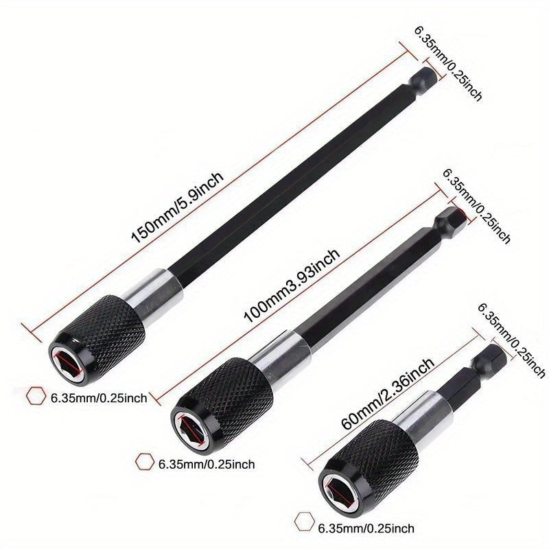 Magnetic Drill Bit Extension Set Universal Impact Power Tool Accessories