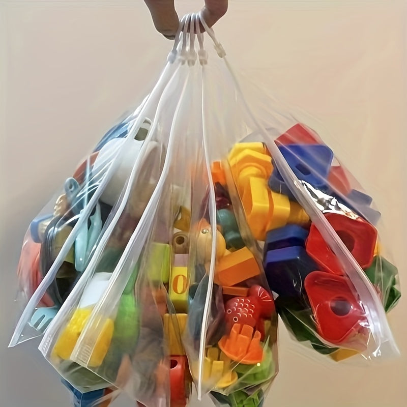 10, 30, or 50 Pieces Waterproof Frosted Storage Bags for Small Items Organizer