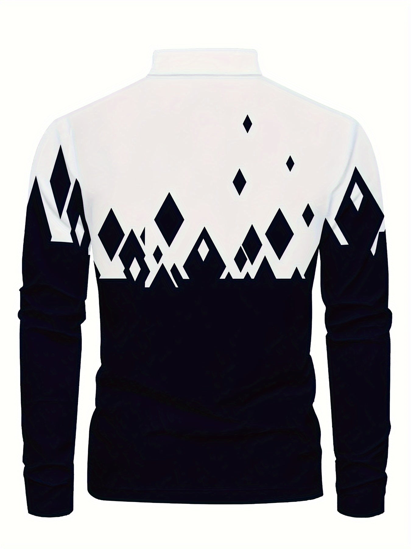 Men's Long Sleeve Shirt with Abstract Geometric 3D Print Polyester Blend Plus Size for Golf and Outdoor Activities