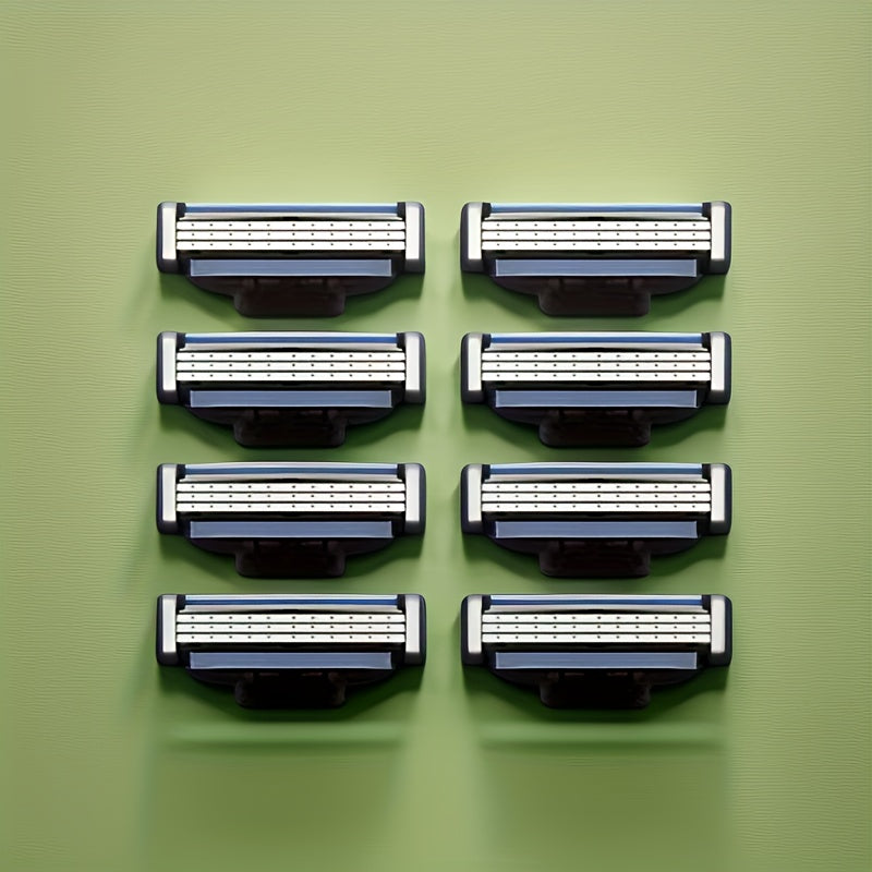 Men's Safety Razor Stainless Steel Handle Mach 3 Blades for Smooth Shave