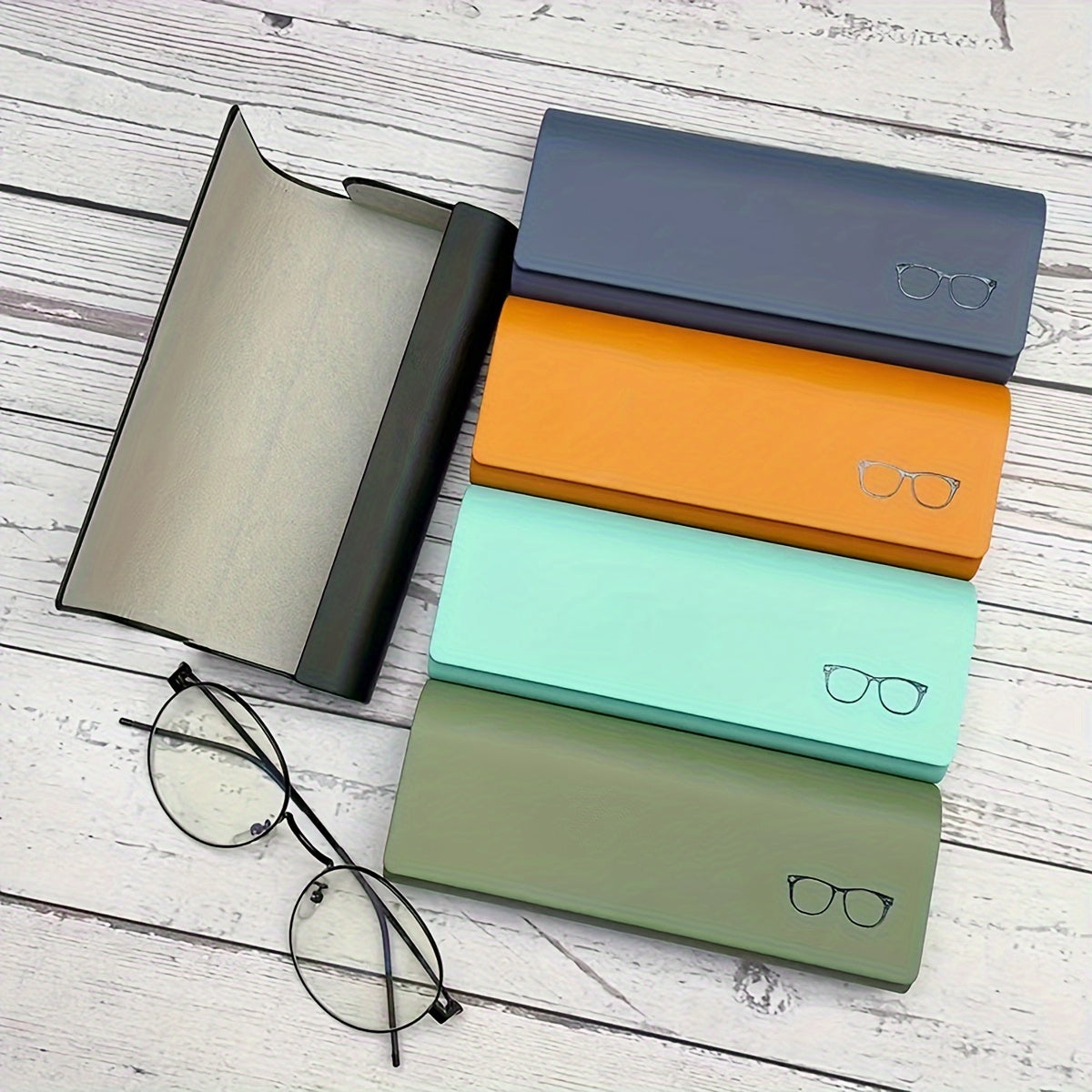 Hard Plastic Eyeglass Case Holder for Sunglasses and Reading Glasses