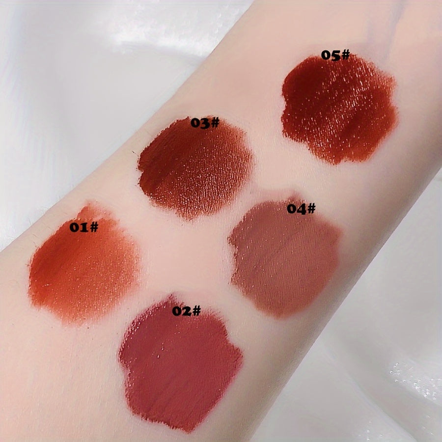 Matte Velvet Lip Gloss Set 5 Long-Lasting Waterproof Non-Fading Non-Fade Lipstick