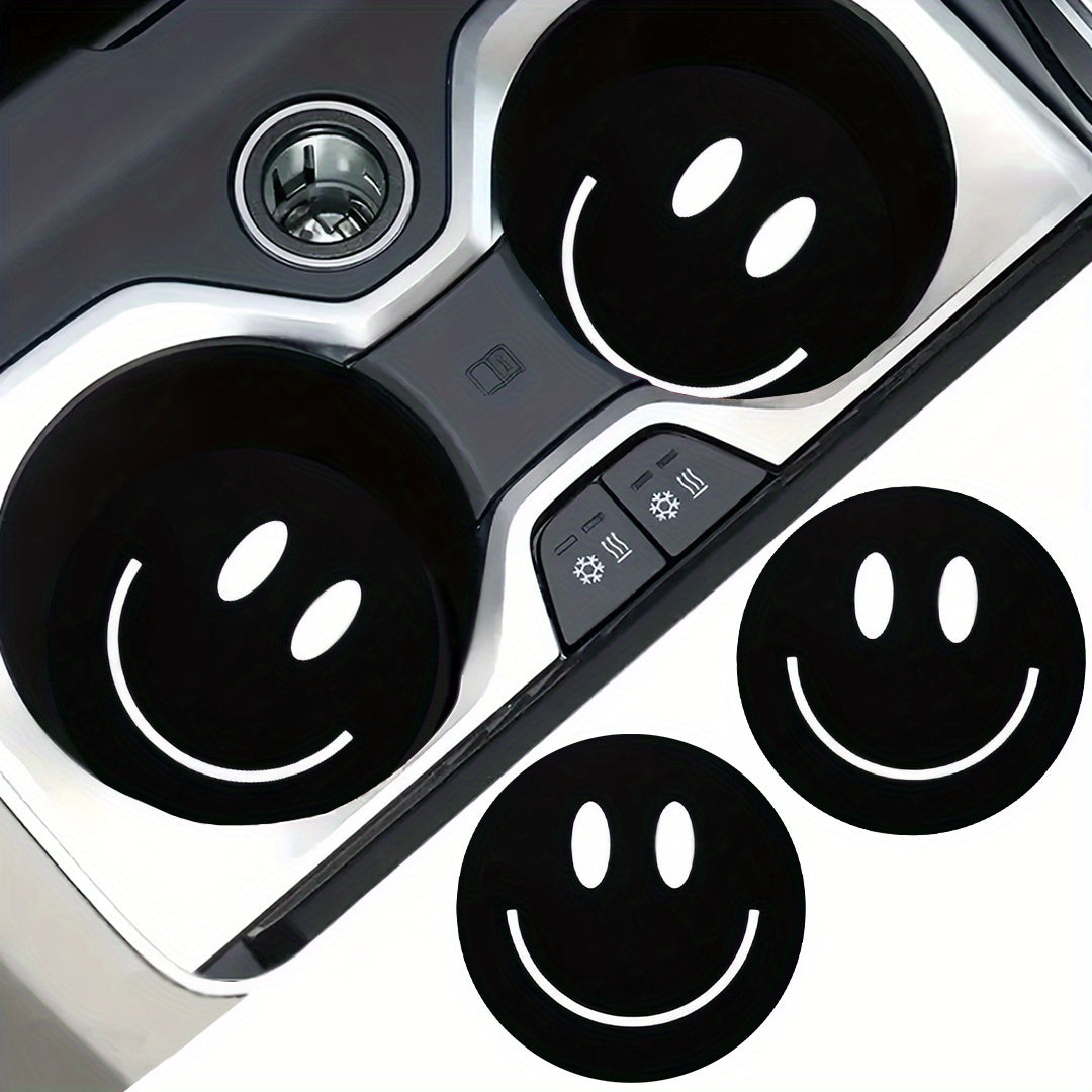 2pcs Sponge Rubber Car Cup Holder Coasters Universal Non-Slip Water Ring Mats