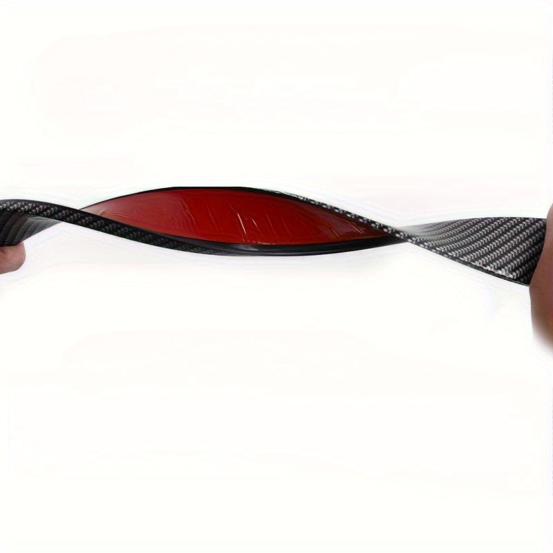 Car Carbon Fiber Door Threshold Strip Anti-Collision Scratch Guard