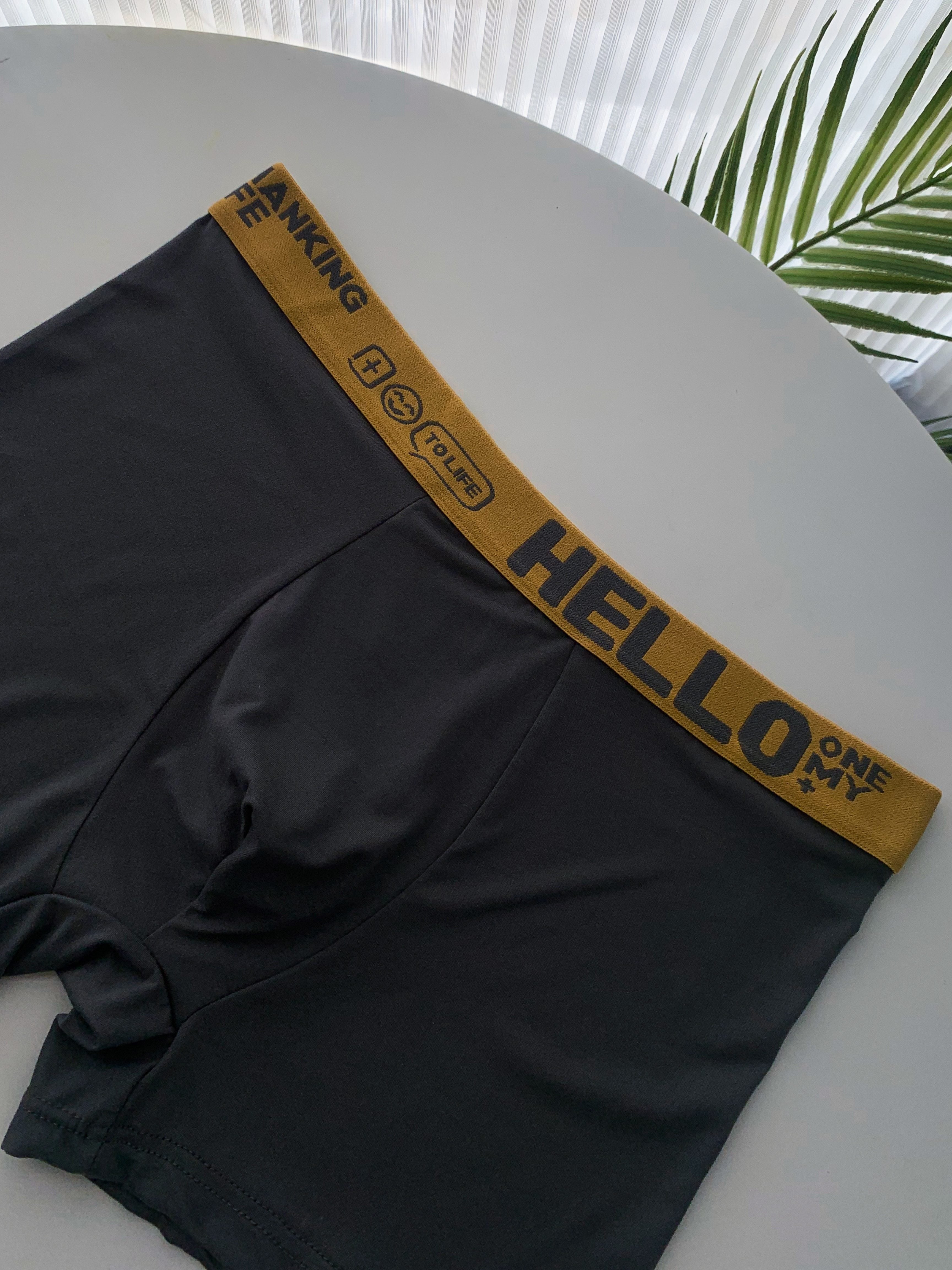 Men's Breathable Solid Color Polyester Spandex Boxer Briefs 1 or 3 Pack