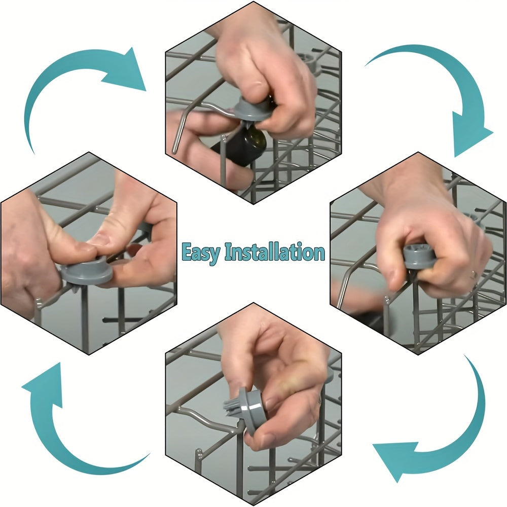 Dishwasher Roller Wheels Set of 4 Plastic Compatible with Samsung and Kenmore Models