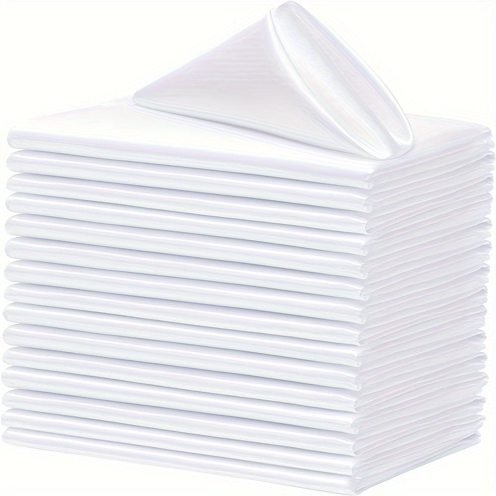 16-Pack Light Blue Square Polyester Napkins 43.18x43.18 cm for Restaurant Events Parties