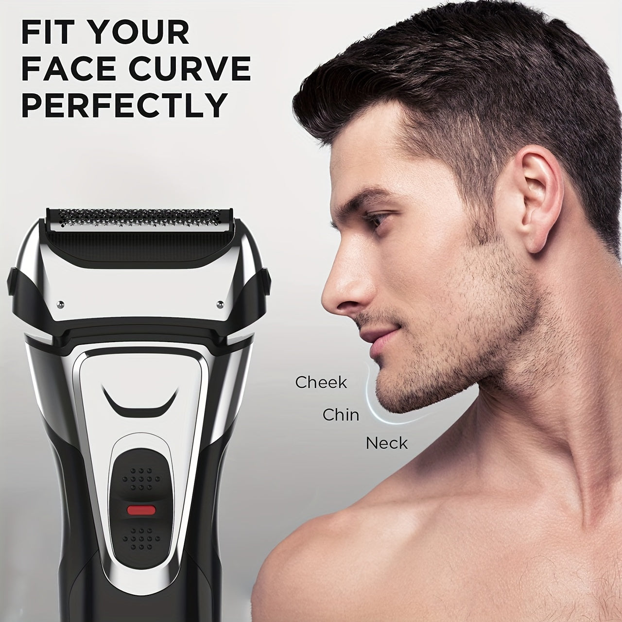 Afeitadora USB portátil con pantalla LCD para hombres