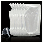 Reusable Plastic Water Bottles Set of 6 8oz 12oz 16oz 32oz Leak-Proof Portable