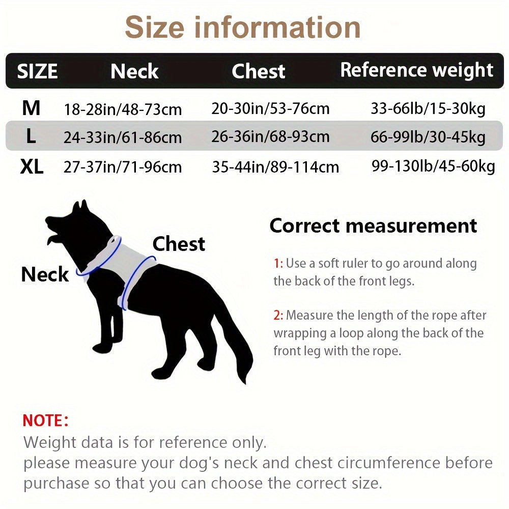 Large Dog Tactical Training Vest for Outdoor Rescue and Dog Equipment