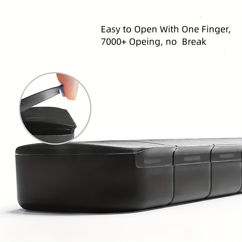 Portable Weekly Pill Organizer 7 Compartments Vitamin Fish Oil Storage