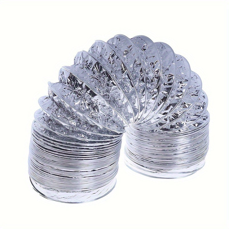 Flexible Aluminum HVAC Ventilation Duct 182.88cm x 10.16cm Diameter Heating Cooling