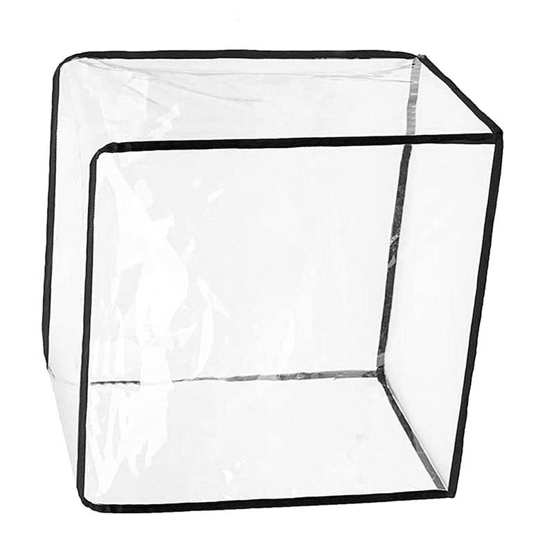 PVC aralashtirgich qopqog'i, shaffof va suv o'tkazmaydigan, 42.01x28.35x42.01 sm, chang o'tkazmaydigan aralashtirgich himoyachisi, oshxona saqlash va uyda foydalanish uchun, saqlash sumkasi bilan birga