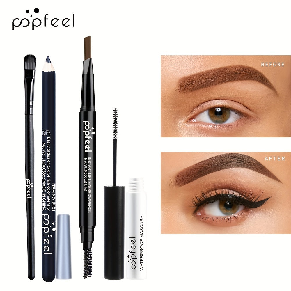 40 Colors Nude Eyeshadow Palette with Mascara Eyeliner and Eyebrow Pencil for Natural Glam Makeup