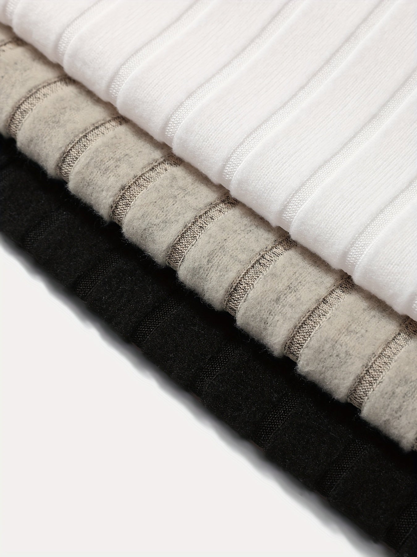 Men's 3-Pack Solid Color Crew Neck T-Shirts Polyester Elastane Medium Stretch Casual