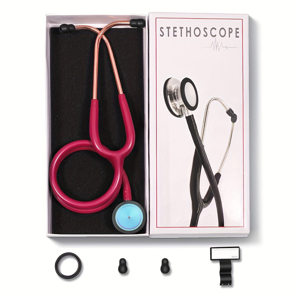 Professional Cardiology Stethoscope for Nurses and Doctors Double-Sided Portable Medical Exam Tool
