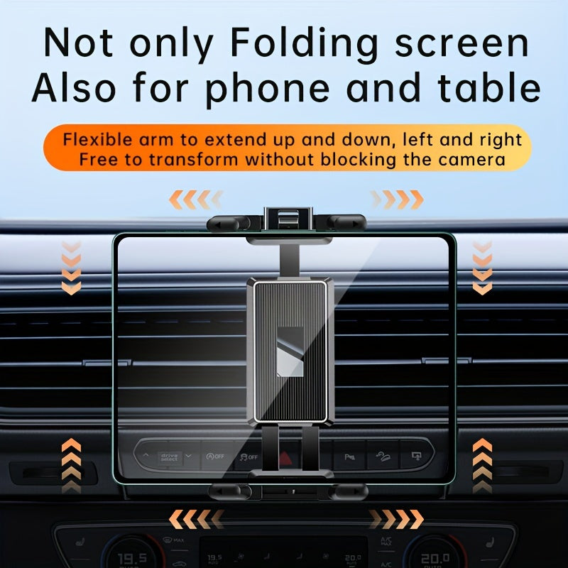 Universal Car Air Vent Tablet Holder Adjustable Stand for 17.78cm to 32.77cm Devices Durable ABS