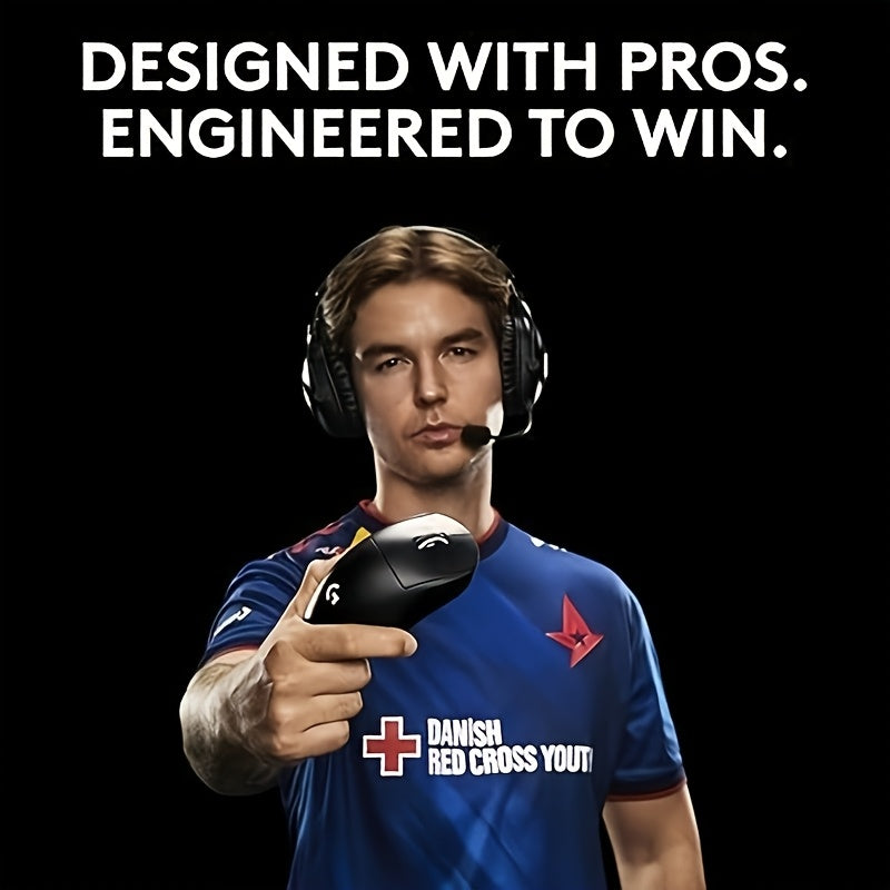 Ratón inalámbrico para juegos LIGHTFORCE con interruptores híbridos, sensor HERO 2, 44000 DPI, sondeo de 8K