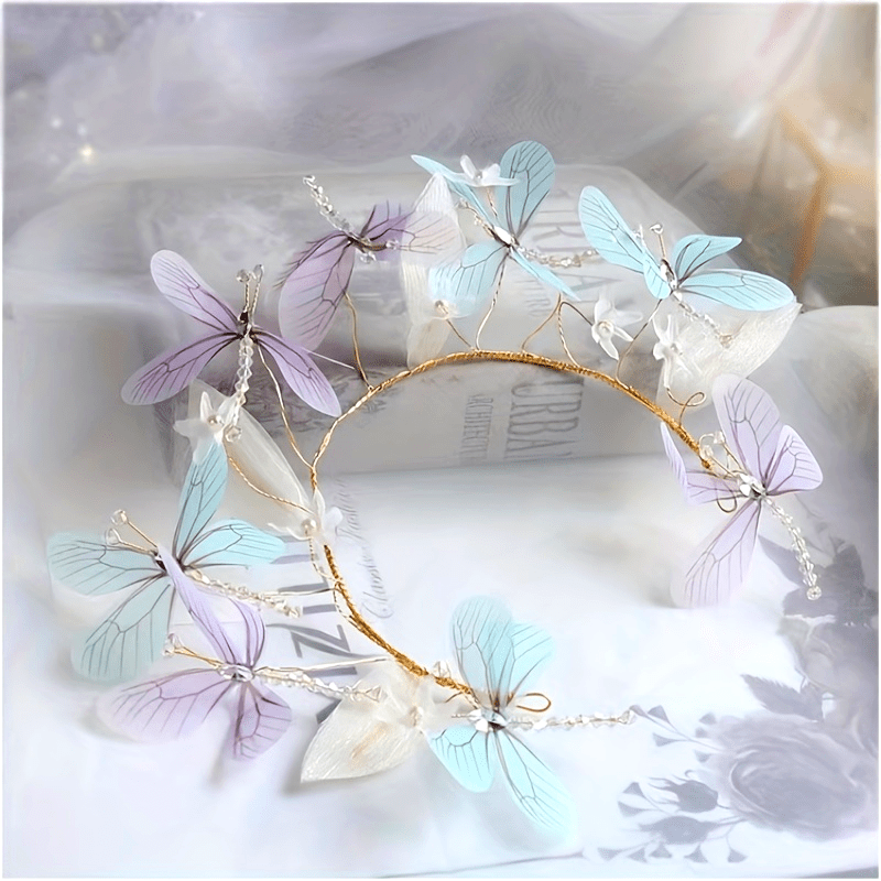 Women's Butterfly Headband for Parties and Cosplay Elegant Hair Accessory
