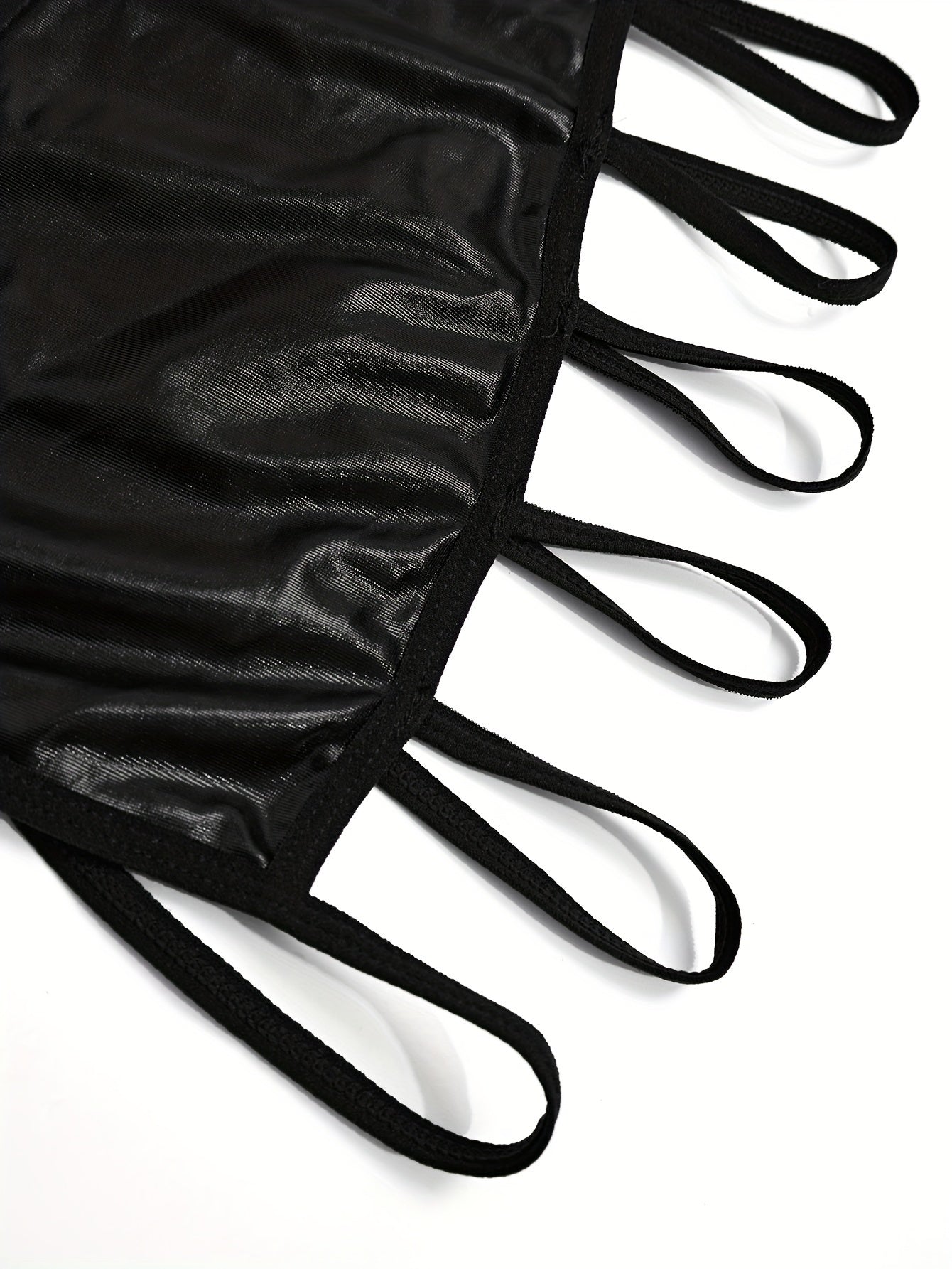 Women's Solid Color Party Slip Dress with Hollow Out Design and Spaghetti Straps