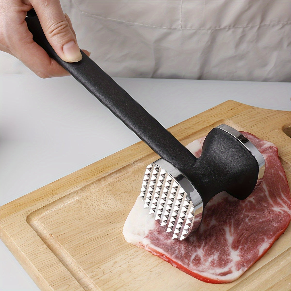 Zinc Alloy Meat Hammer, Metal Meat Tenderizer Tool for Kitchen Use
