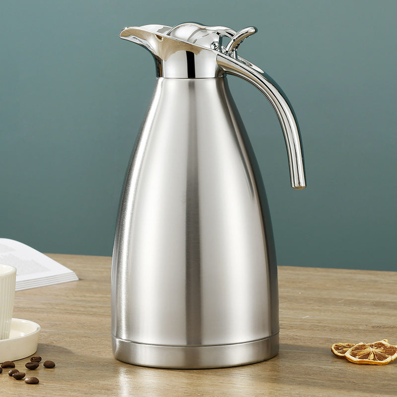 24 soat issiq yoki sovuq saqlovchi vakuumli izolyatsiyalangan zanglamaydigan po'latdan tayyor kofe qozoni