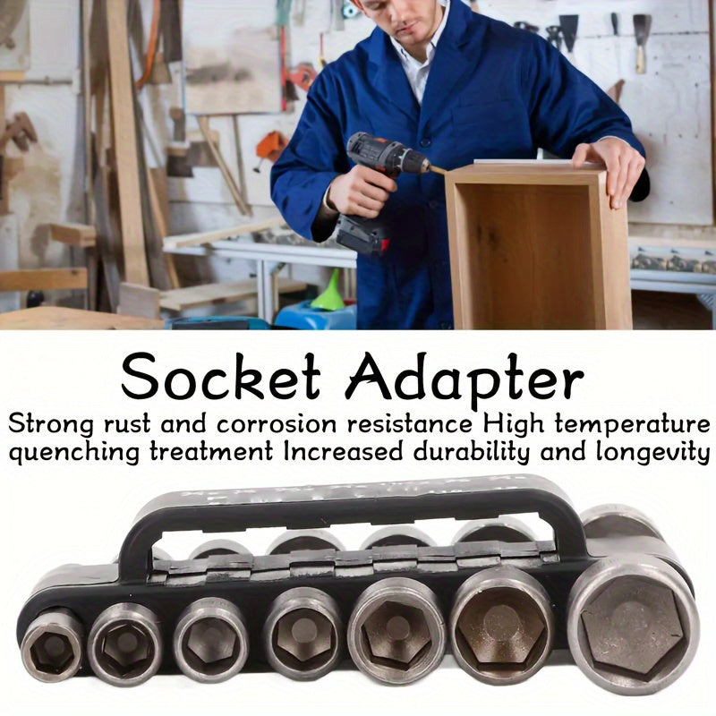 14pcs Magnetic Hex Shank Screwdriver Socket Set with Extension Adapter Steel