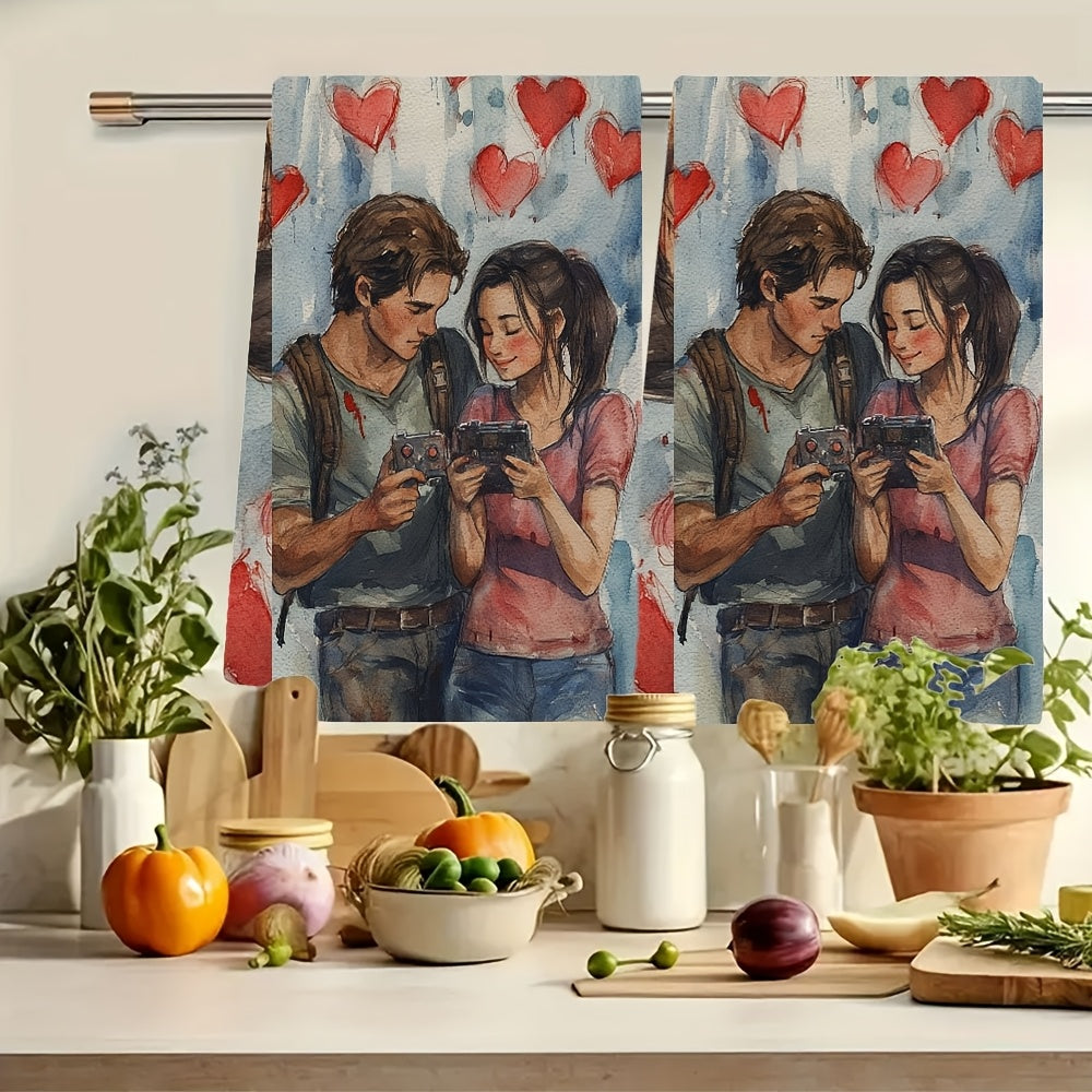 Gamerlar uchun ultra yumshoq oshxona sochiqlari, hojatxona uchun quruq sochiqlar, 40x60 dyuym