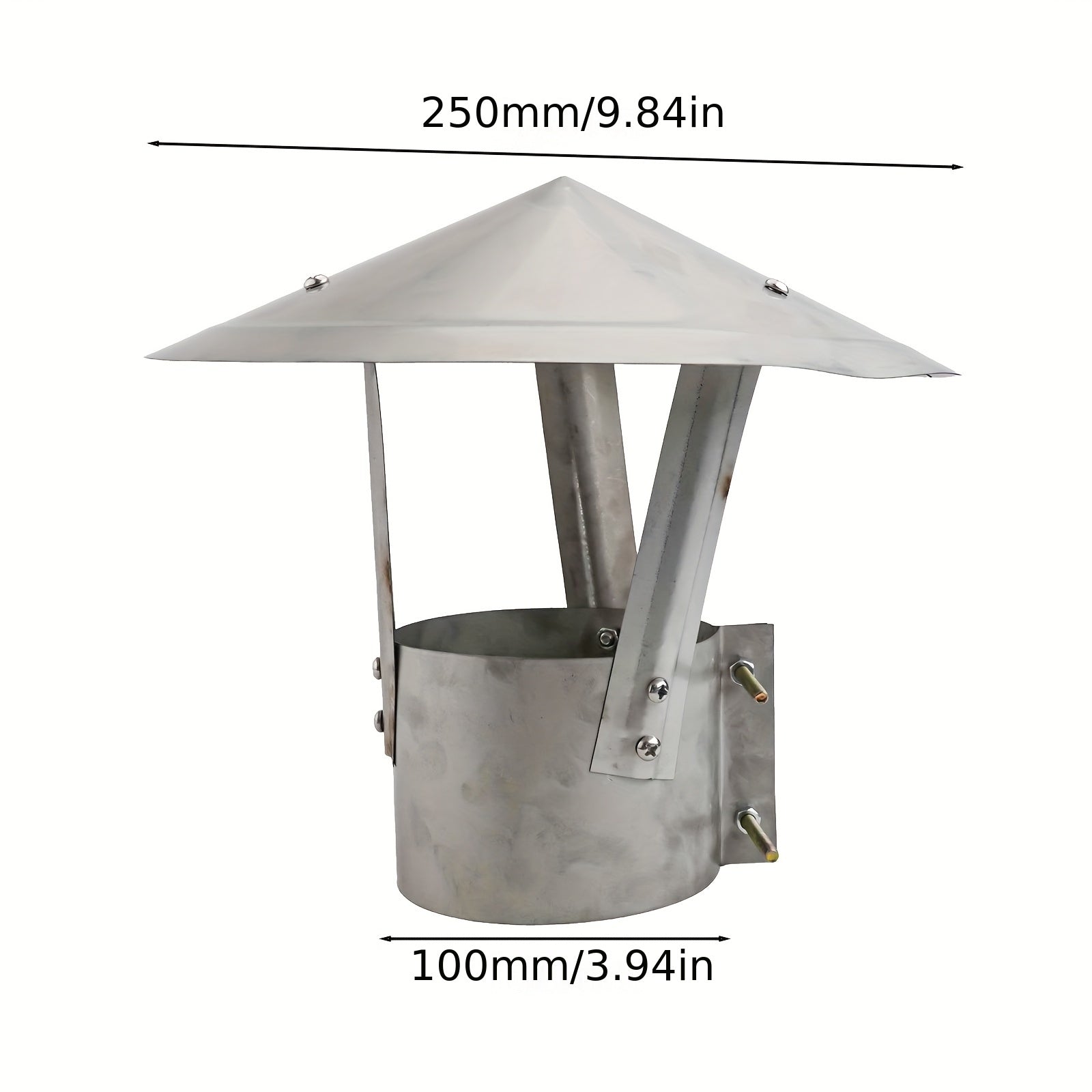 Stainless Steel Mushroom Chimney Cap for Fireplaces Rainproof Stove Pipe Cover
