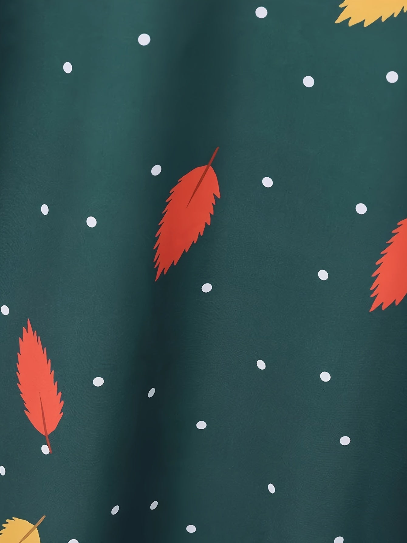 Women's Polka Dot A-Line Dress with Ruffle Hem for Spring and Fall