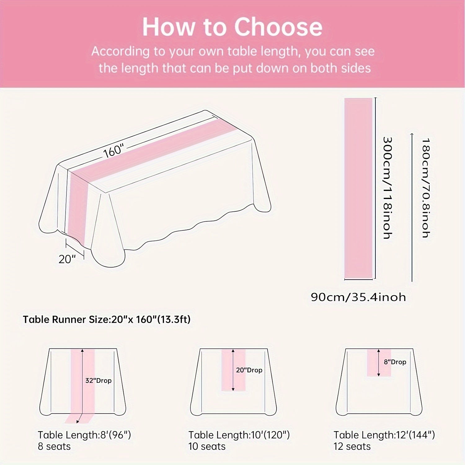 Balinese Pleated Table Runner Beige Fabric for Holiday and Wedding Decor