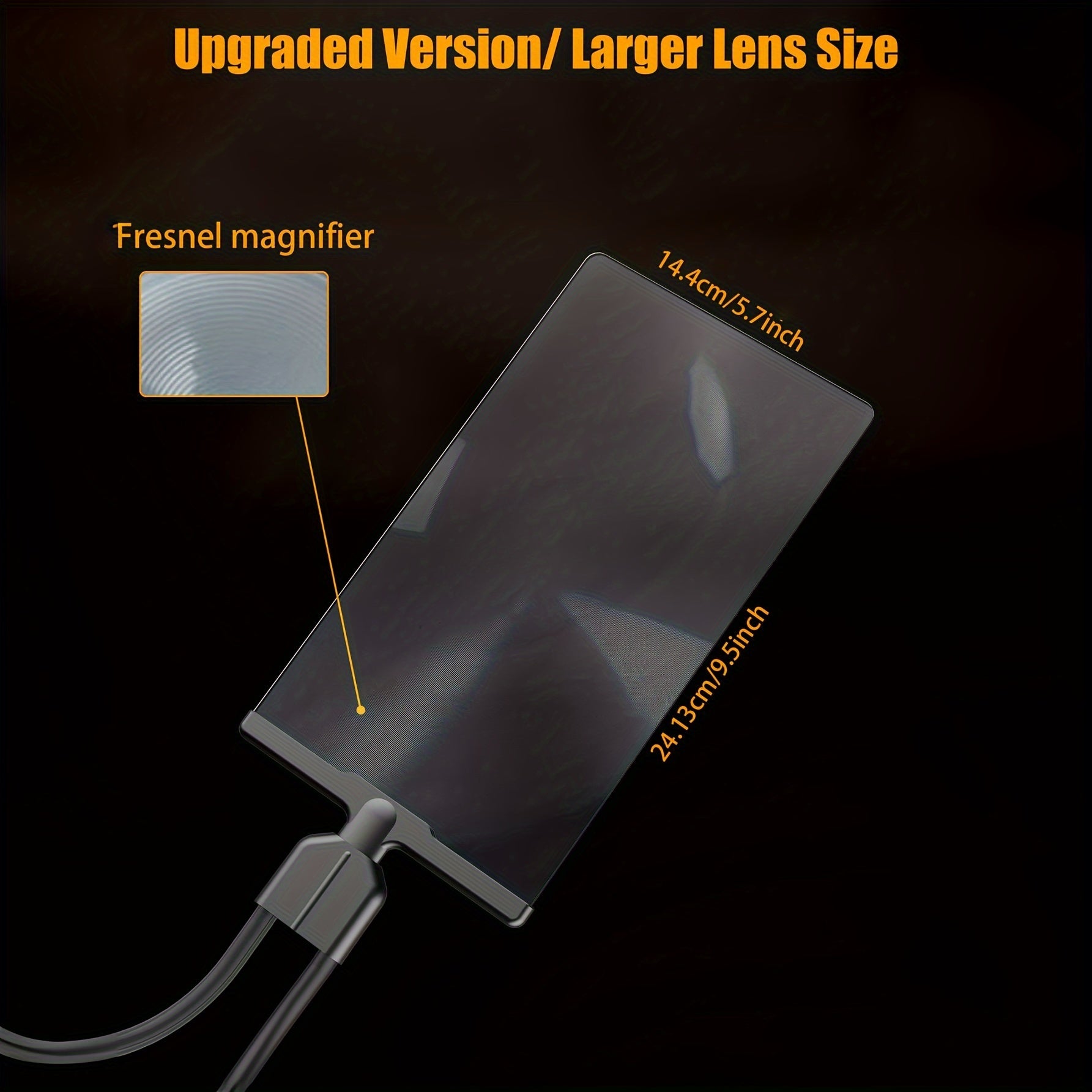 Бесконтактная лупа с увеличением 5X и гибким гусеничным для чтения, ремонта, шитья, пожилых