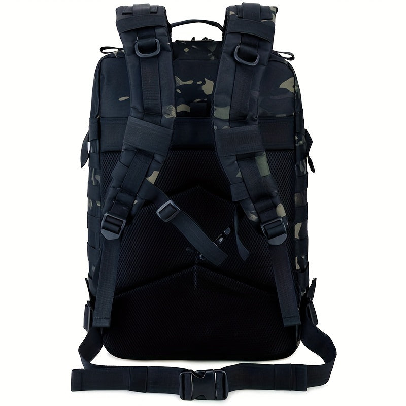 45L Tactical Backpack Water-Resistant Oxford Camo MOLLE for Hunting Camping Hiking Men Women