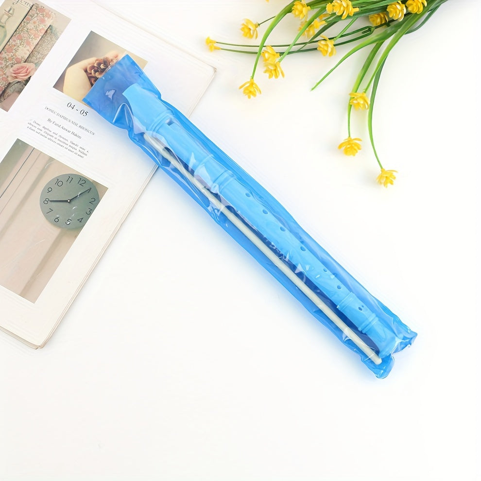 Пластиковая белая сопрано-флейта для начинающих с чистящим шомполом