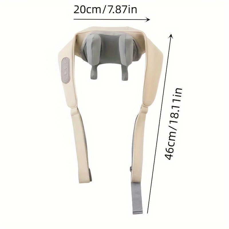 Wireless Massage Pillow with Heat and 6 Massage Nodes for Whole Body Relaxation