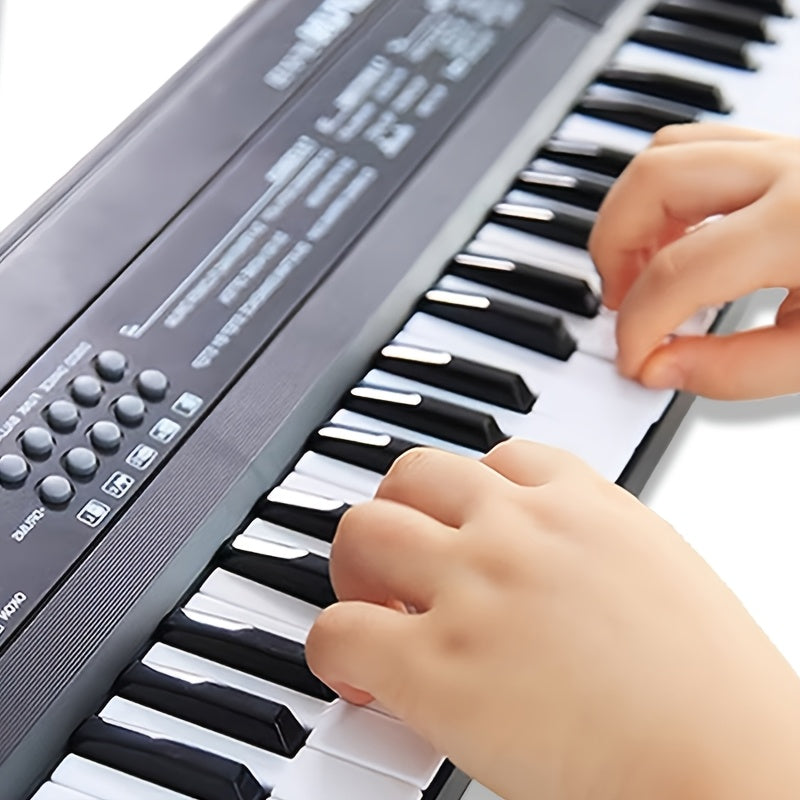Portable Electronic Piano Keyboard with Microphone for Beginners Ages 14+ Battery Operated Durable Plastic