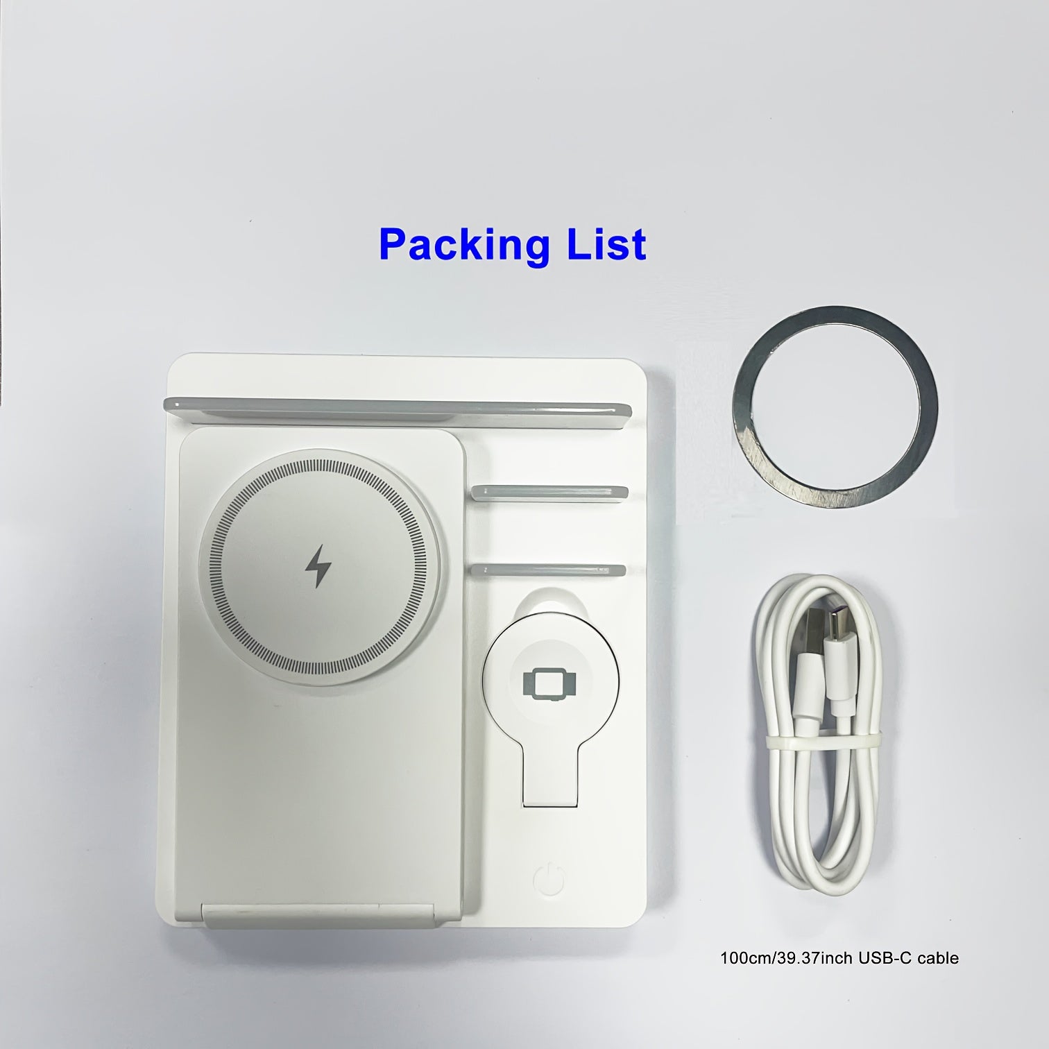 iPhone iPad Apple Watch AirPods Pro uchun 5-in-1 tezkor simsiz quvvatlantirish stantsiyasi