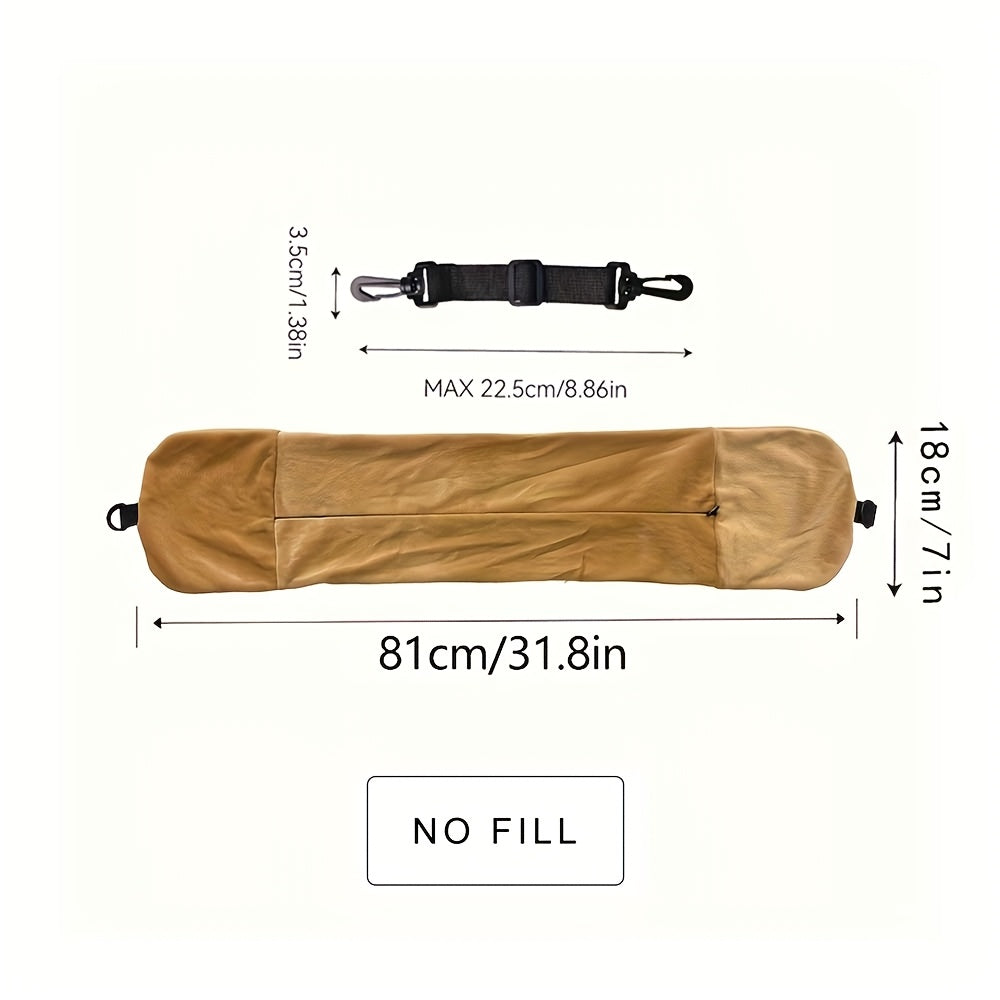 Adjustable Travel Neck Pillow with Long Zipper Hanging Shelf Soft Polyester