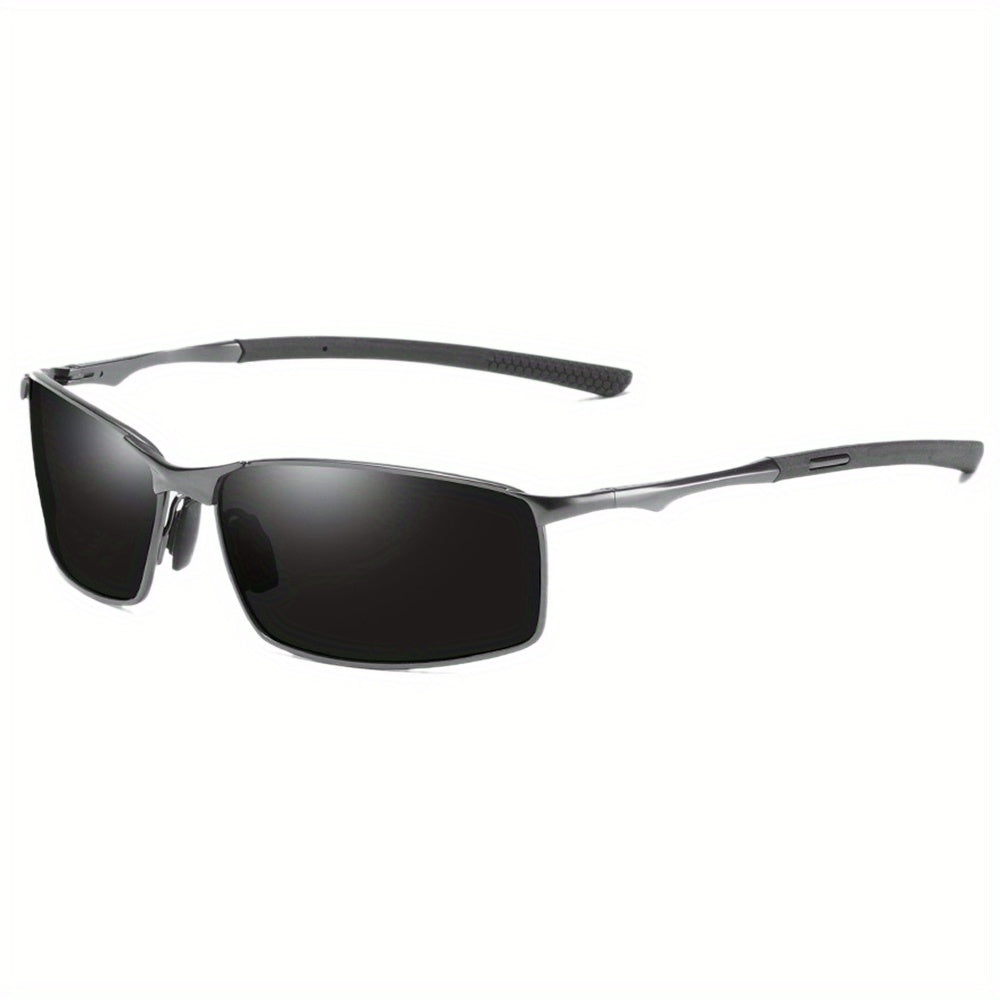 Men's Polarized Metal Sunglasses with UV Protection for Driving and Sports