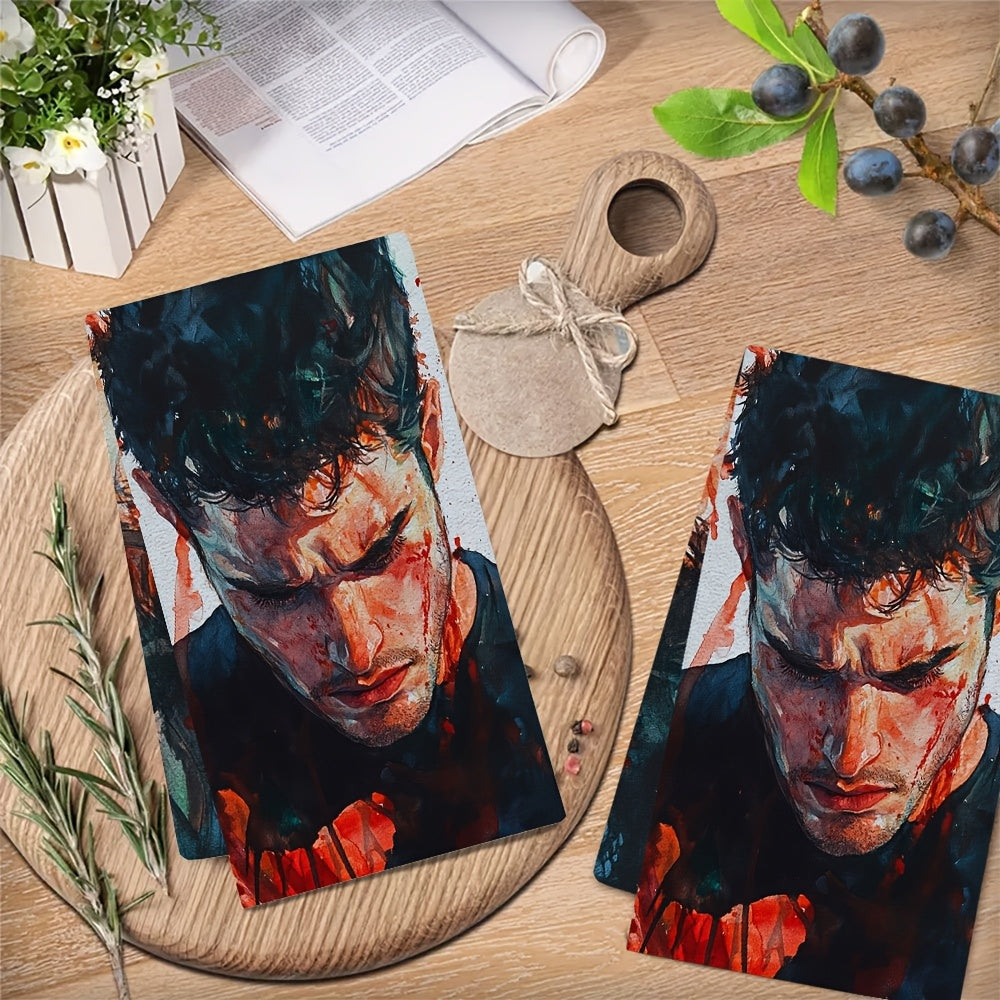 Ultra-Soft oshxona sochiqlari to'plami 40x60cm so'radigan qirg'oq dekorasi idish qo'l sochiqlari