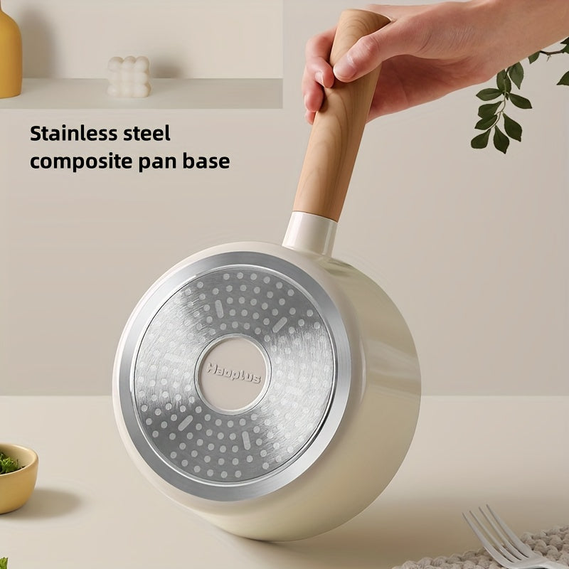 Высококачественная антипригарная алюминиевая сковорода с стеклянной крышкой - долговечная, безопасная для посудомоечной машины, совместима с плитой, легкое освобождение пищи, равномерное распределение тепла, идеальна для домашней и ресторанной готовки.